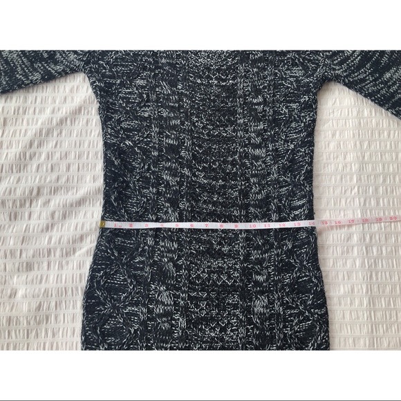Cable Knit Long Sleeve Sweater Dress - Picture 11 of 16